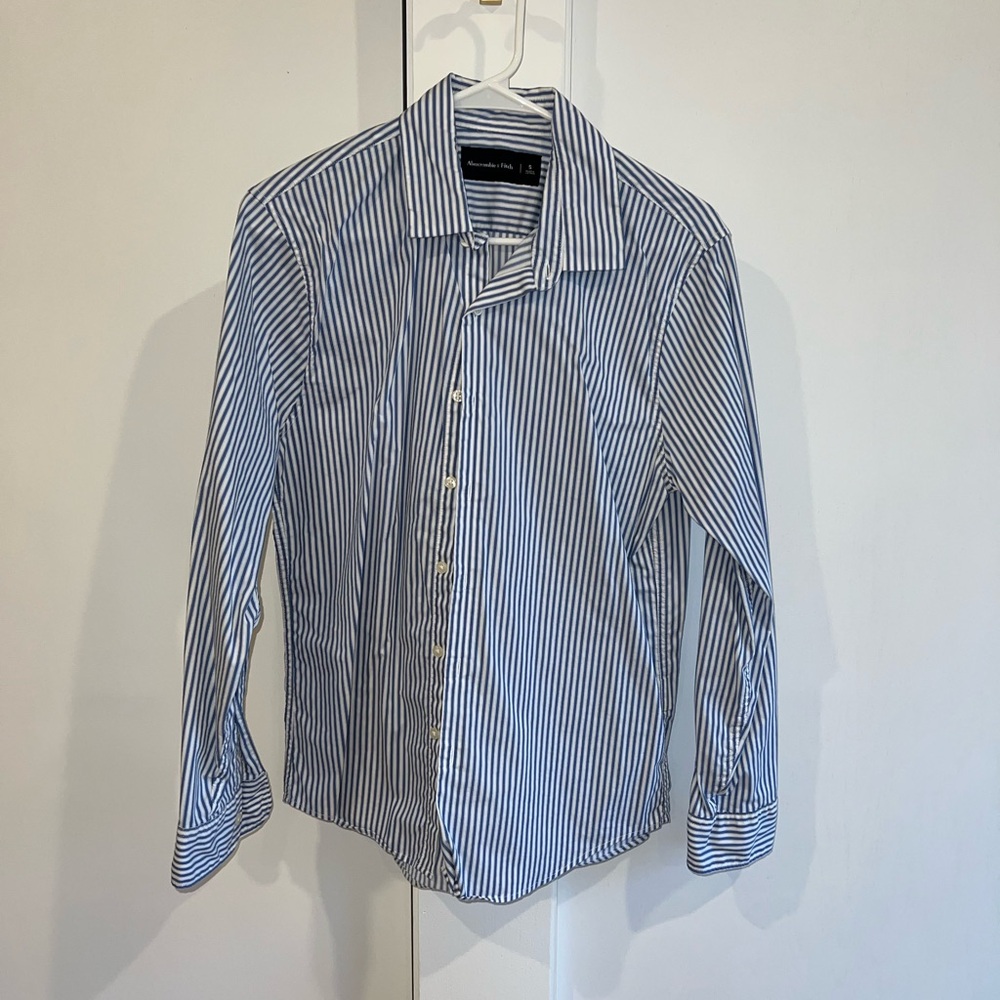 Men's Blue Striped Shirt